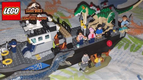 Baryonyx Grim Boat Escape Lego Jurassic World Camp Cretaceous