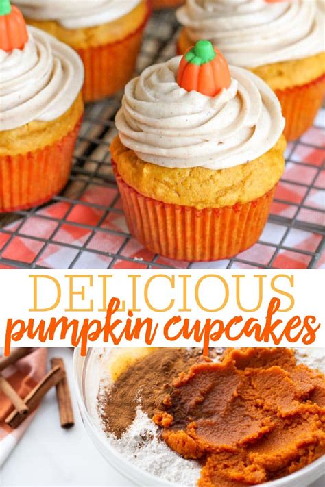 Pumpkin Cupcakes With Cinnamon Cream Cheese Frosting Video
