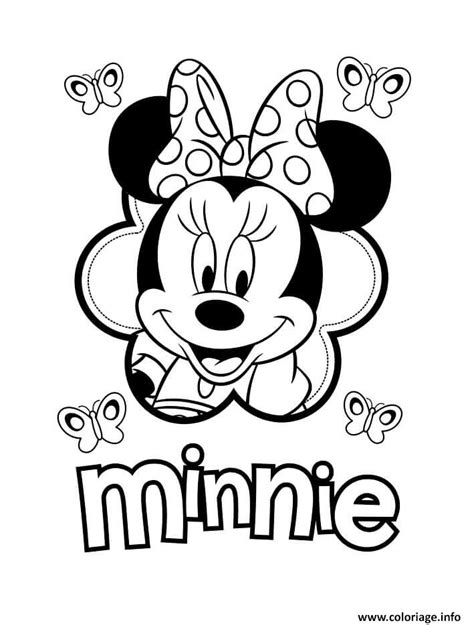 Coloriage Minnie Mouse Amoureuse De Mickey