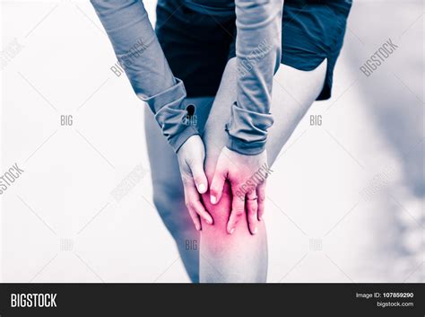 Knee Pain Woman Image And Photo Free Trial Bigstock