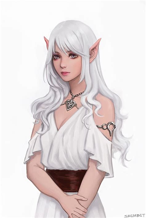 Artstation Practise Soo Young Park Female Elf Elf Art Character