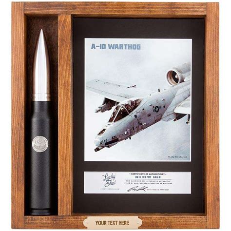 30mm A 10 Gau 8 Warthog Collectors Cannon Round Shadow Box Lucky Shot Usa