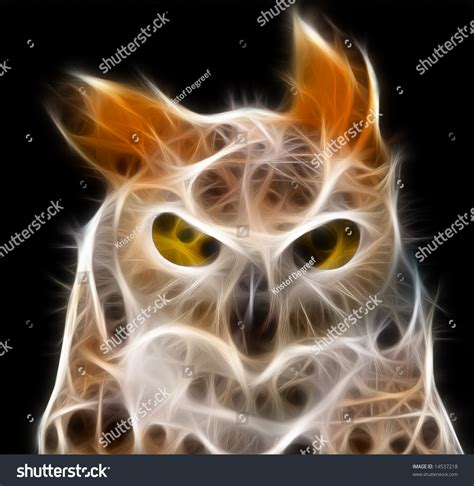 Fractal Render Owl Stock Illustration 14537218 Shutterstock