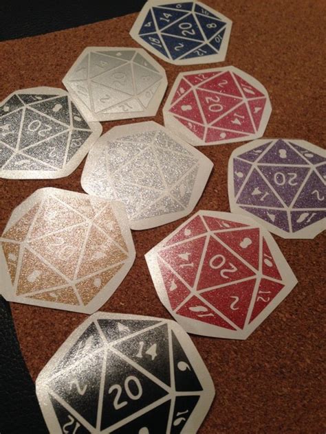 D20 Magic Dice Vinyl Decal By Miisong On Etsy