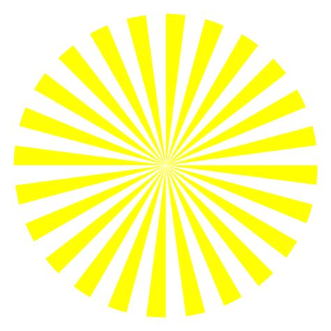 Yellow Sunburst Clip Art At Vector Clip Art Online Royalty