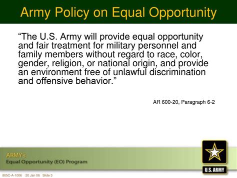 Equal Opportunity Army Powerpoint Army Military