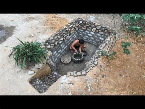 Primitive Life Fish Pond Part2 Stone Embankment Fish Pond Natural