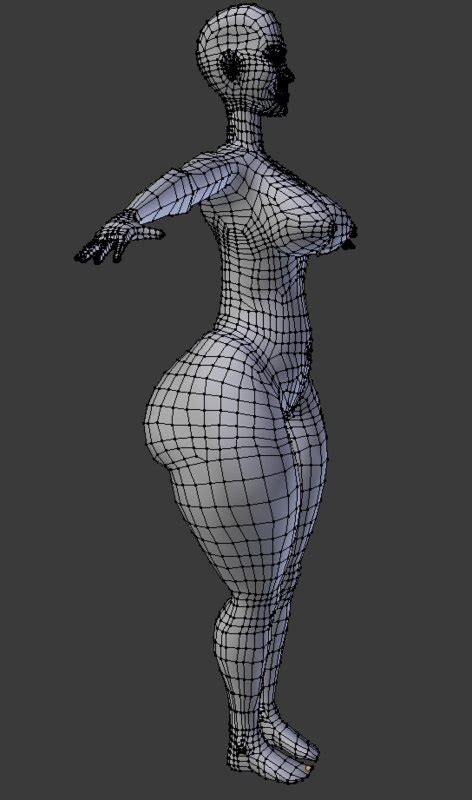 D Woman Base Mesh