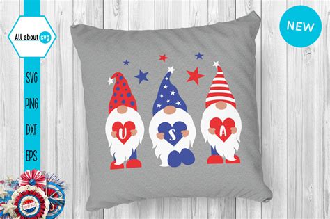 Download Patriotic Gnomies Usa Svg, 4th of July Svg, Gnome Svg By ...