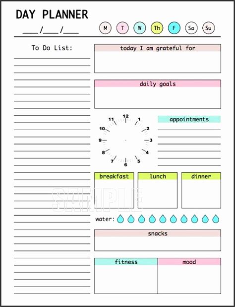 Printable Editable Daily Schedule Template Printable Templates Free