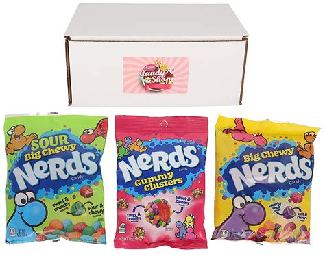 Nerds Candy Variety Pack Of 3 Candies Gummy Clusters Big Chewy Sour