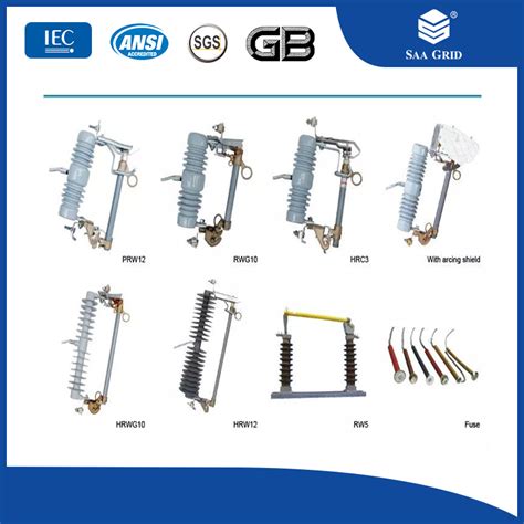 12 27kv High Voltage Composite Polymer Porcelain Silicon Dropout Fuse