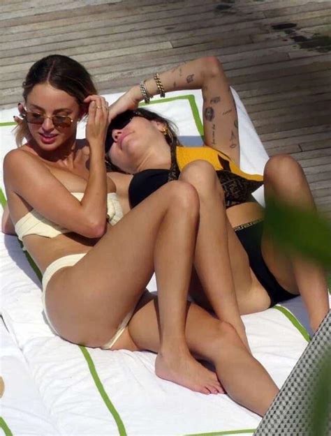 Miley Cyrus Dykes It Down Bikini Makeout 112