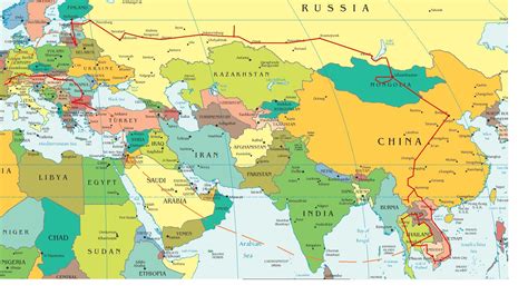 Asia Europe Map Cvln Rp