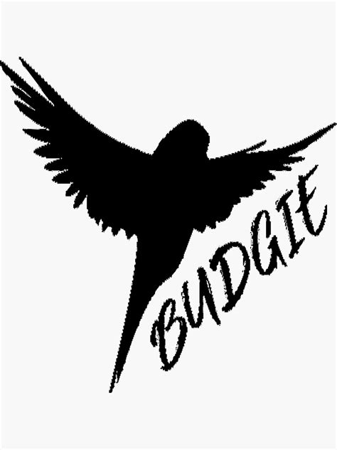 Budgie Band Cute Logo Sticker By Bhotchkinbt Redbubble