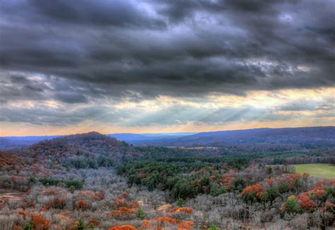Clouds Over Mountain At Wildcat Mountain State Park Wisconsin Image