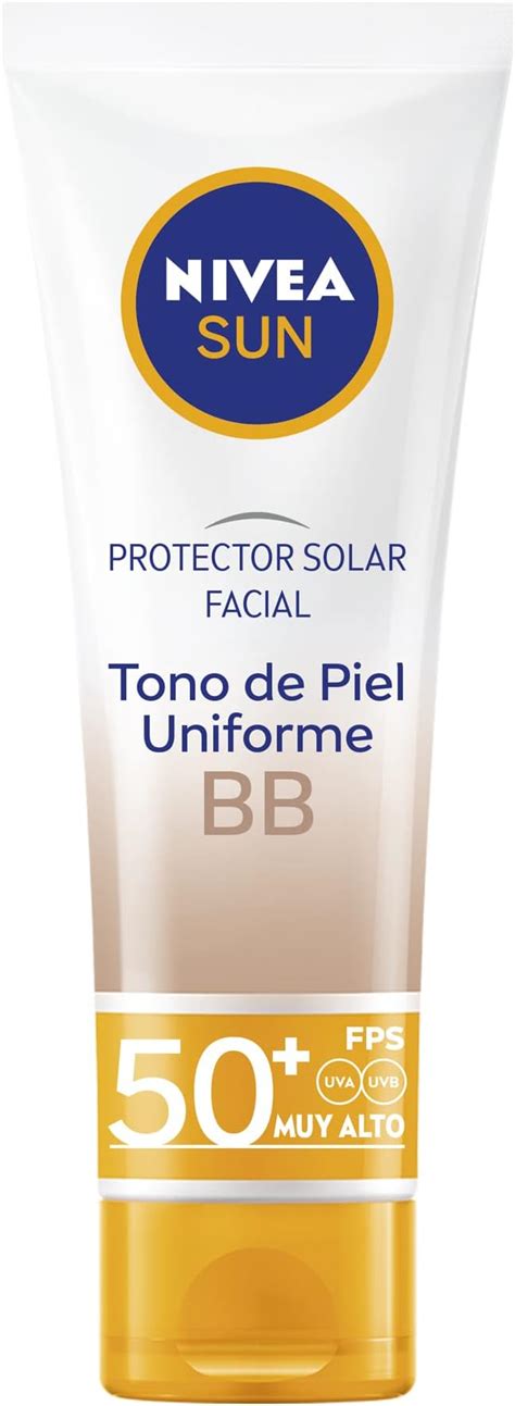 NIVEA SUN Protector Solar Facial BB Tono Uniforme 50 Ml Con Color