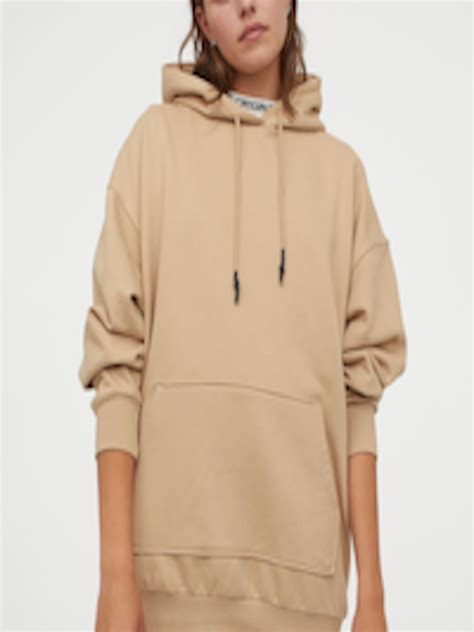 Buy Handm Women Beige Oversized Hoodie Sweatshirts For Women 12674060