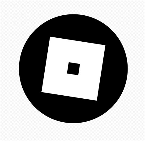 Hd Roblox Circular Black And White Symbol Sign Icon Logo Png Citypng