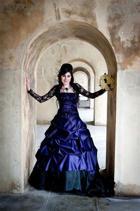 Stunning Purple Gothic Wedding Dress By Weddingdressfantasy