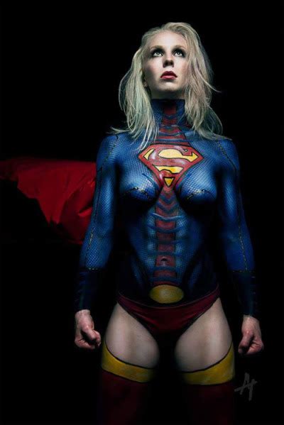Supergirl Cosplay Set 3 Body Paint Supergirl Tumbex