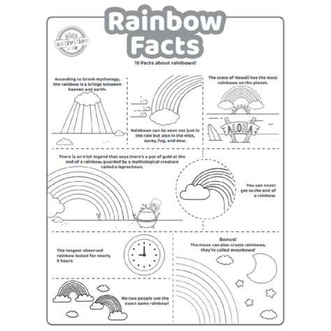 Fun Rainbow Facts For Kids To Print And Learn Kids Activities Blog