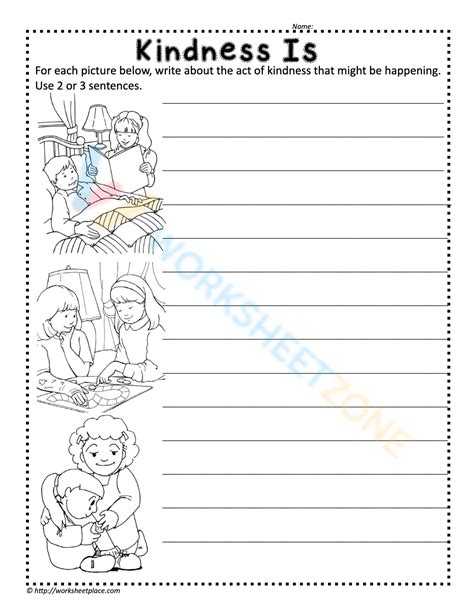 Free Collection Of Kindness Worksheets For All Grades