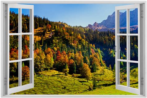 4panel Nature Scenery Waterfall Trees Painting Home Decoration Canvas