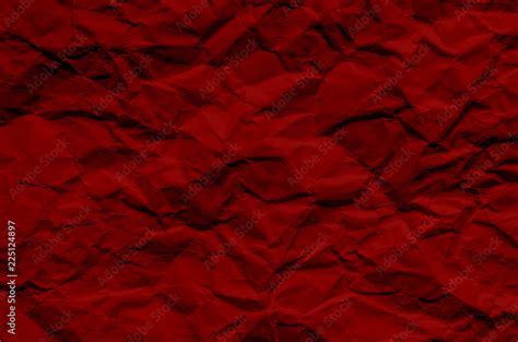 Red Background And Wallpaper By Crumpled Paper Texture And Free Space