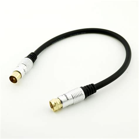 1x 95mm Tv Satellite Male To Female Coax Coaxial Adapter Antenna Cable