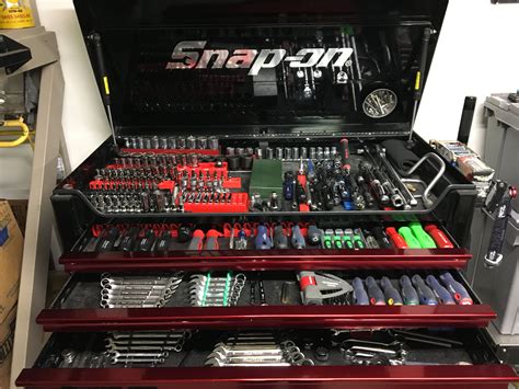 Snap on tool collection and box | Tool box, Tool box organization ...