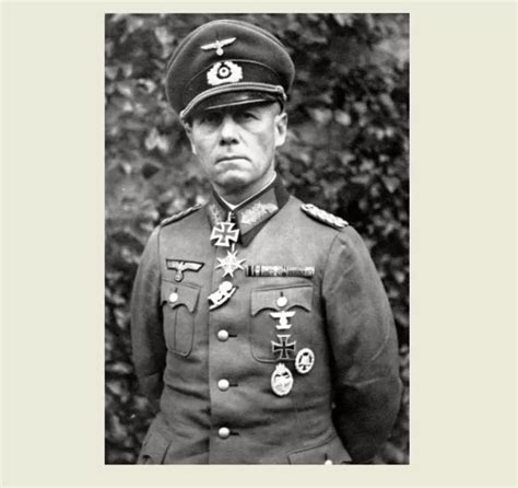 Erwin Rommel Military Uniform Photo World War Ii German Portrait Pose