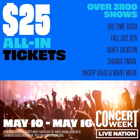 Live Nation Concert Tickets Deals