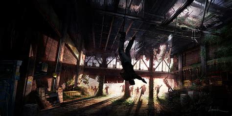 HD Wallpaper Woman Standing Inside Room The Last Of Us Concept Art