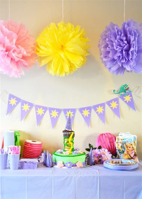 Throw A Rapunzel Theme Party The DIY Mommy Rapunzel Birthday Party Rapunzel Party Tangled