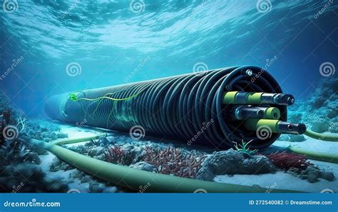 Damaged Submarine Communications Cable On Sea Bed Full Telecom And