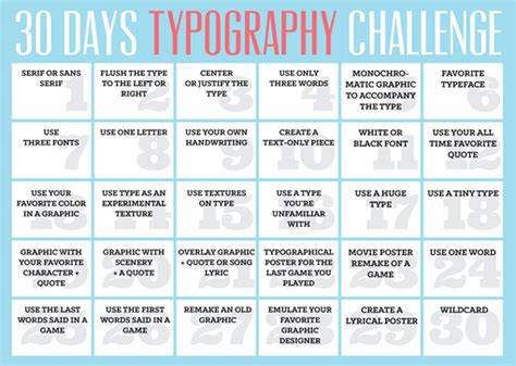 30 Days Typography Challenge Teaching Graphic Design Learning