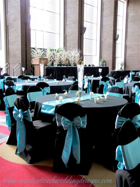 Teal And Black Wedding Decorations