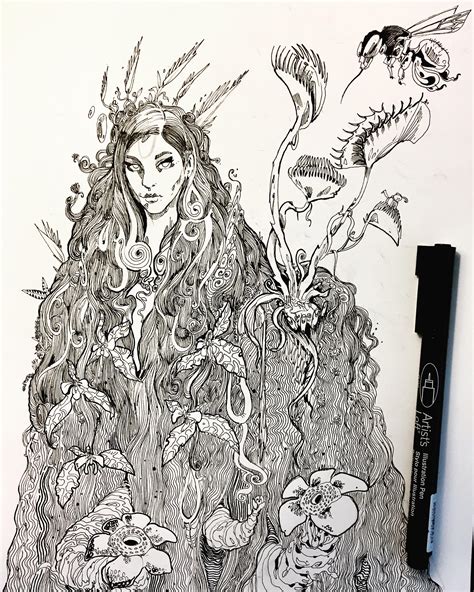 Day Overgrown Jungle Goddess Overseer Of Carnivorous Plants Scrolller