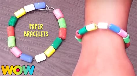 How To Make Paper Bracelets Easy Paper Crafts Diy For Kids Wow
