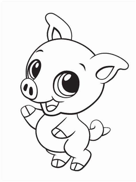 Piglet Coloring Pages Cute Animal Coloring Pages Coloring Pages For