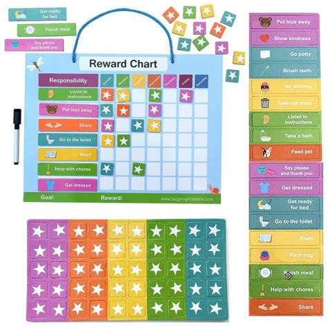 Magnetic Reward Chart For Kids To Use At Home Laughing Kids Learn