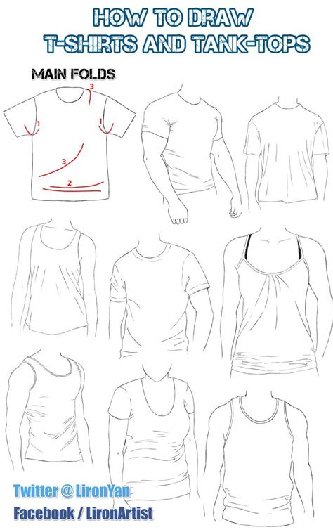 How To Draw Folds And Clothes Shirt Liron Yanconsky Cómo Dibujar