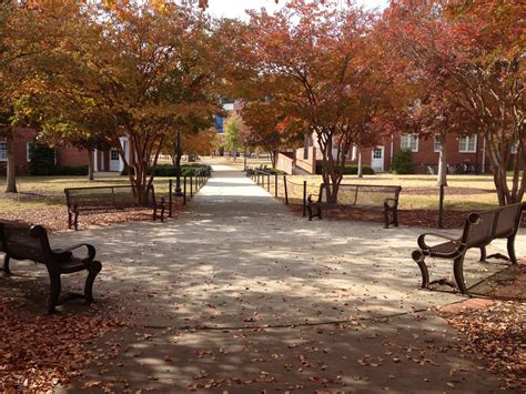 Beautiful Fall Day In The Quad Outside The Residence Halls At Auburn