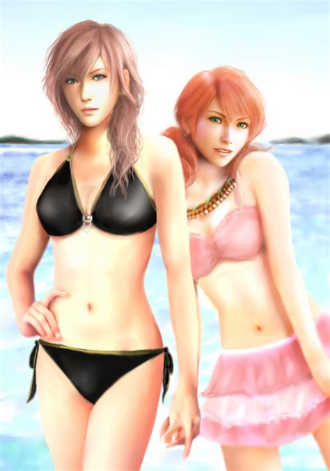 Final Fantasy Fanz Lightning Farron Oerba Dia Vanille Bikini