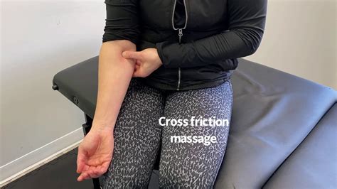 cross friction massage golfer s elbow youtube