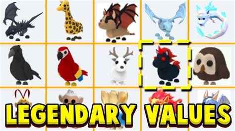 All Legendary Pet Values In Adopt Me What Pets Are Worth Adopt Me
