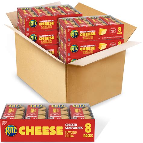 Ritz Cheese Sandwich Crackers 48 Snack Packs 6 Boxes 138 Ounce Pack Of 48 Buy Online In