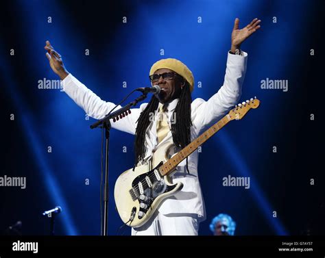 Nile Rodgers And Chic Performing On The Main Stage At Bestival Held At