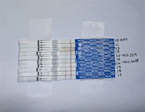 Line Progression Dpo 10 19 And Hcg Betas For Dpo 14 To 16 Done Testing